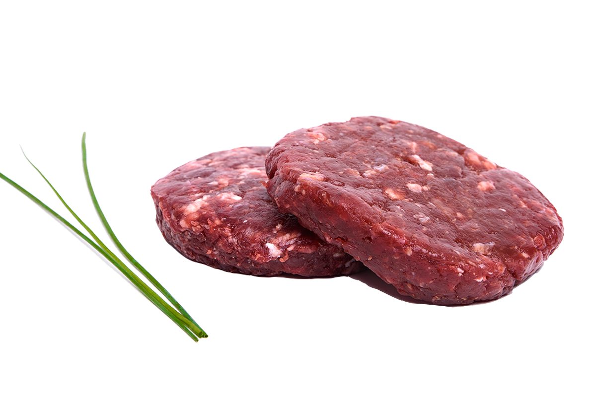 HAMBURGUESA DE TERNERA EXTRA, CERDO IBÉRICO Y FRAMBUESA 180GR