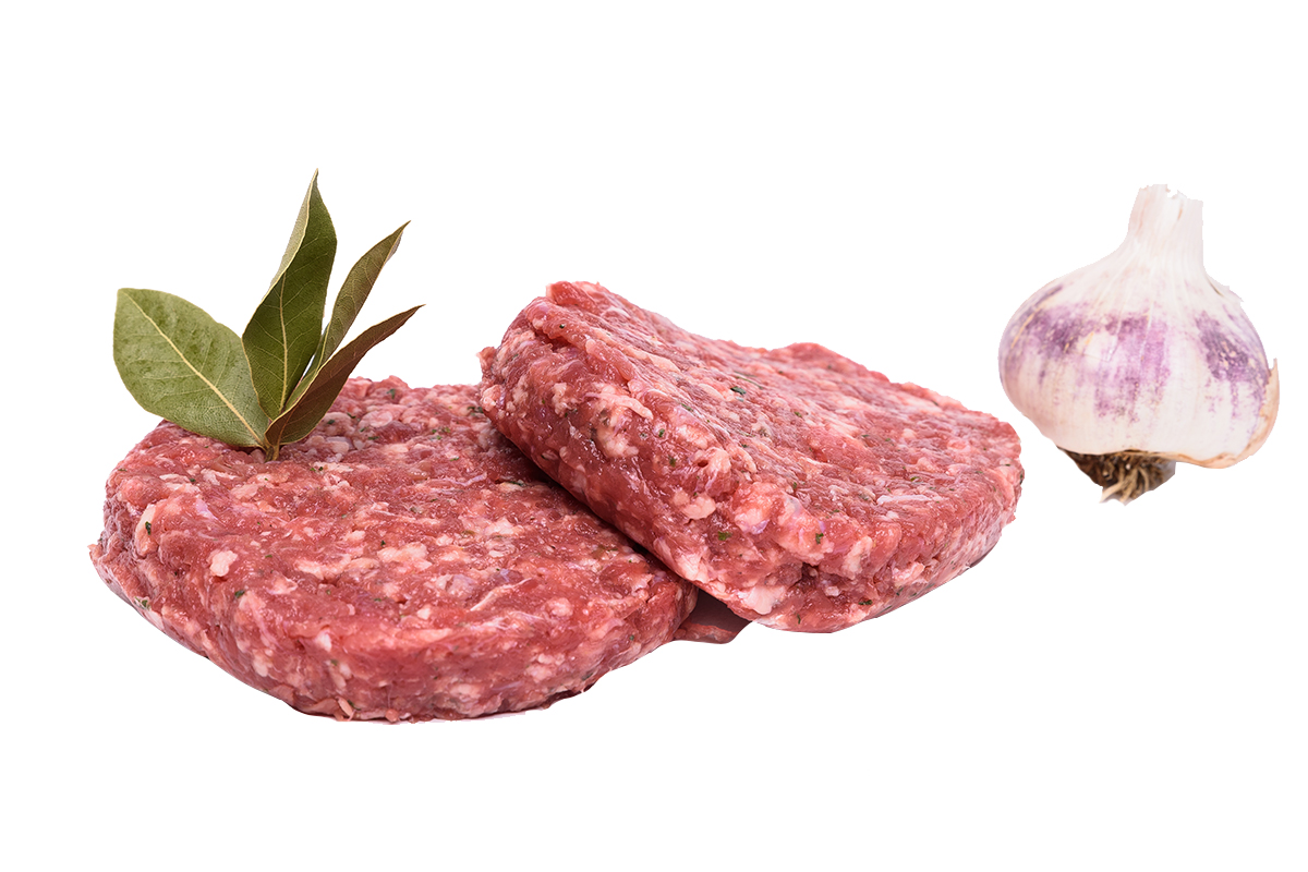 HAMBURGUESA DE TERNERA EXTRA y CERDO